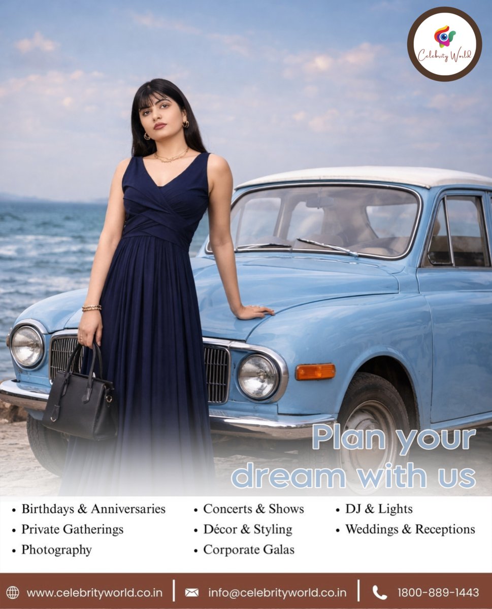 CelebrityW77600's tweet image. Celebrate life’s special moments in style 🌊✨ From birthdays to weddings, Celebrity World makes every occasion unforgettable.
#CelebrityWorld #EventPlanners #DreamEvents #LuxuryCelebrations #WeddingsAndReceptions #CorporateGalas #PartyWithStyle #MemorableMoments