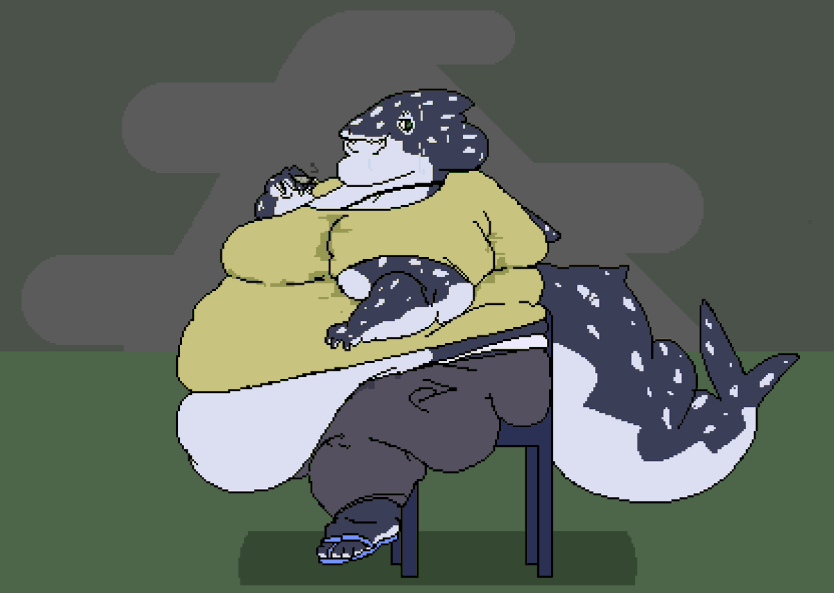 lizerdsco's tweet photo. Wanted to do 🦈 chilling after work. Just kinda di d whatever. https://t.co/U2pO7uSngu