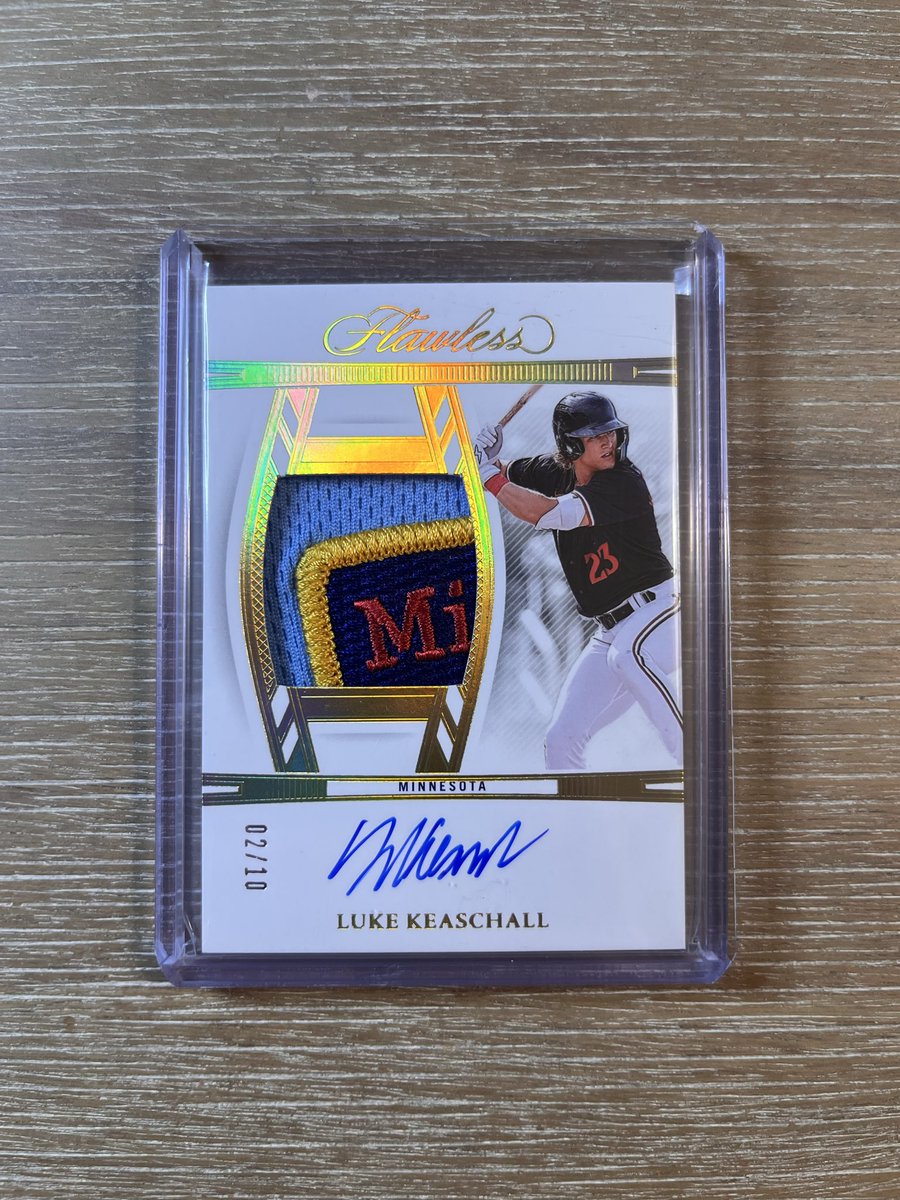 jacobicollects's tweet image. Luke Keaschall Flawless Patch Auto /10 - $100 #toppsbaseball #toppsbaseballcards #baseballcardsforsale #baseballcardcollection