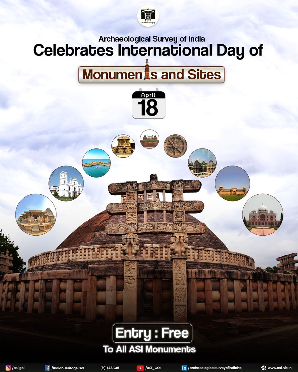 UpendrraRai's tweet image. International Day for Monuments and Sites, also known as #WorldHeritageDay is observed on April 18. 

It highlights the theme “#EmergencyResponse for #LivingHeritage in Contexts of Conflicts and Disasters.”

The day underscores the need to protect #CulturalHeritage and reminds us