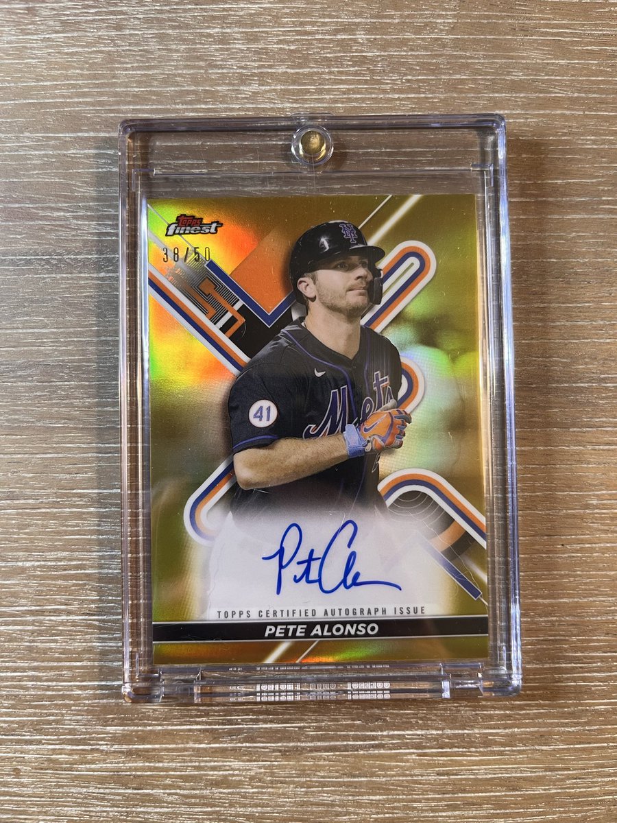 jacobicollects's tweet image. Pete Alonso Finest auto /50 - $70 #toppsbaseball #toppsbaseballcards #baseballcardsforsale #baseballcardcollection