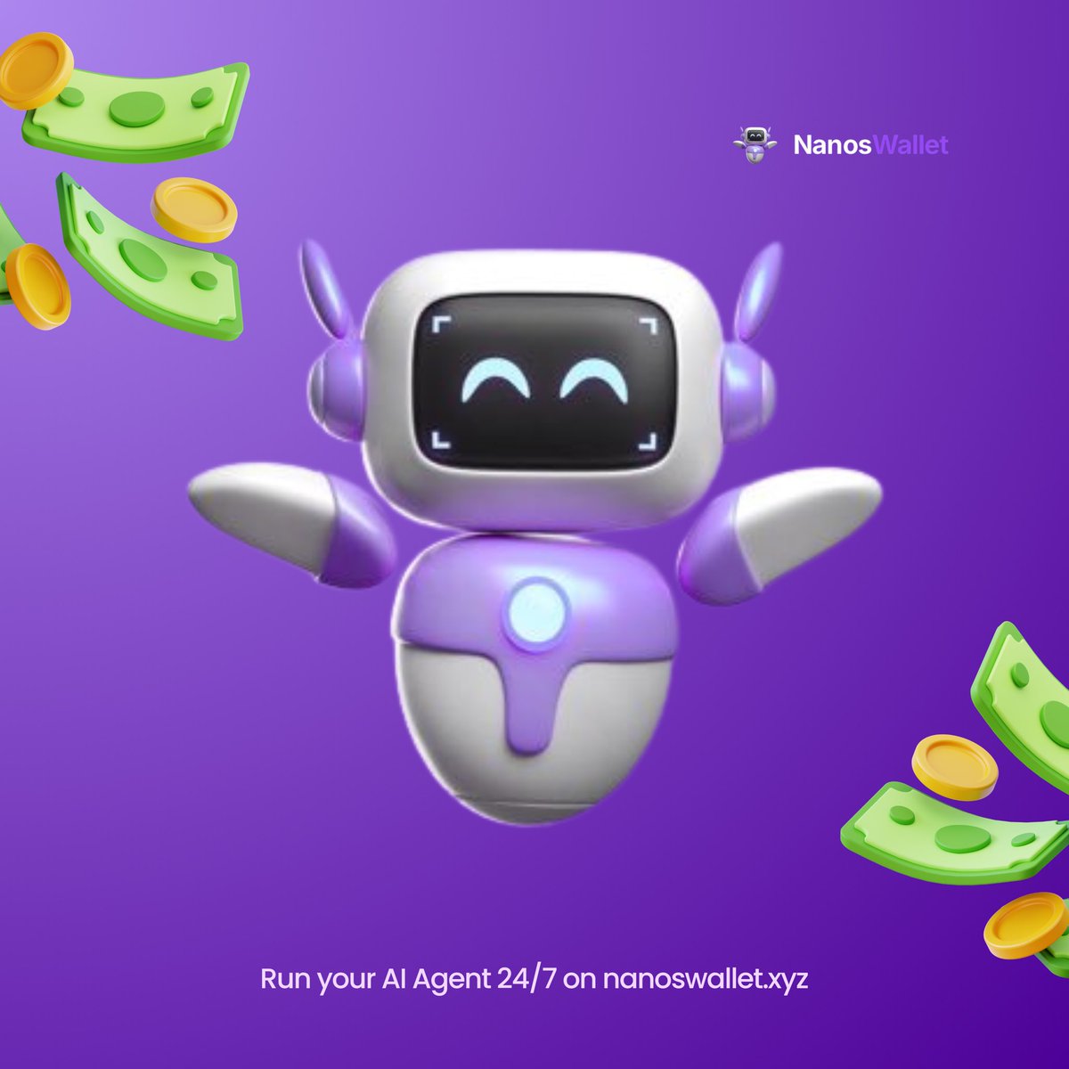 This morning I woke up, checked my phone, and smiled.

My AI agents from <a href="/NanosWallet/">Nanos</a> had been working all night while I slept.

No stress. No staring at charts.

Just a simple Solana wallet doing its job.

Who else wakes up feeling like their money worked harder than they did?