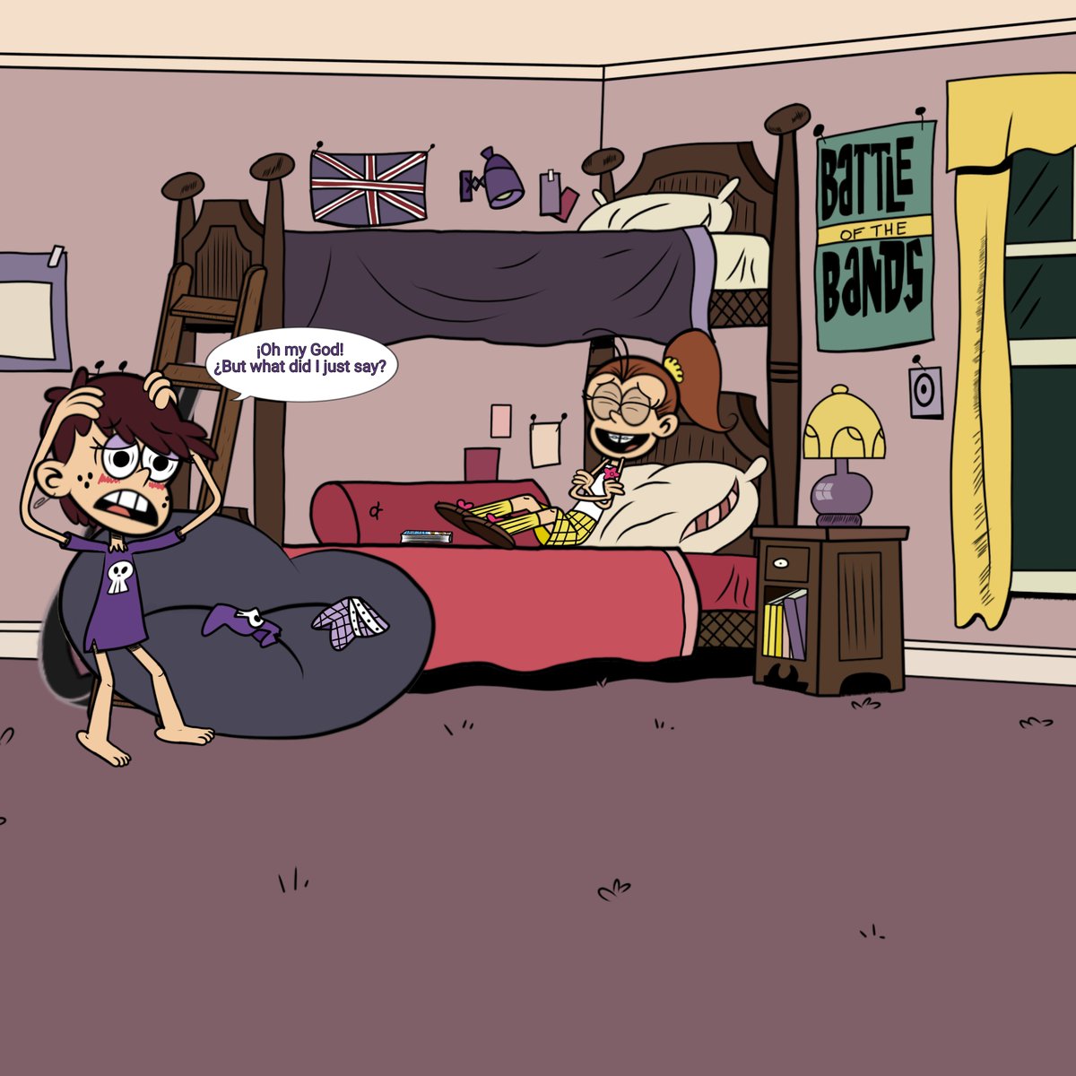 LinneausGallery's tweet photo. Página final
Después de que a Luna se le escapara un chiste... "cremoso" empieza a preocuparse de su salud mental 🤣🎸🤘🤡

#TheLoudHouse #LunaLoud #LuanLoud https://t.co/o6wsuscMXc