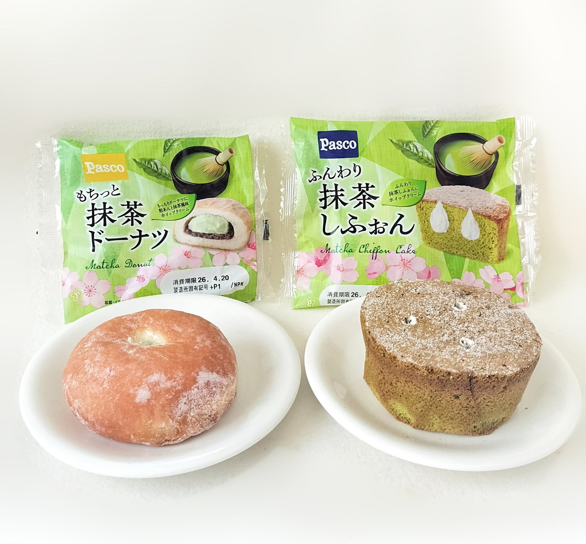 bellmama519's tweet image. 【#パスコ】
◯もちっと抹茶ドーナツ
◯ふんわり抹茶しふぉん
😊😊😊✨✨✨
#Pasco