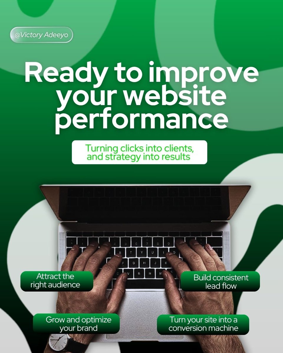 VictoryAde44743's tweet image. Your website should work for you  not just exist.
If it's not converting visitors into clients, something's wrong.

Let's fix that. 📩 DM me
#WebDesign #LeadGeneration