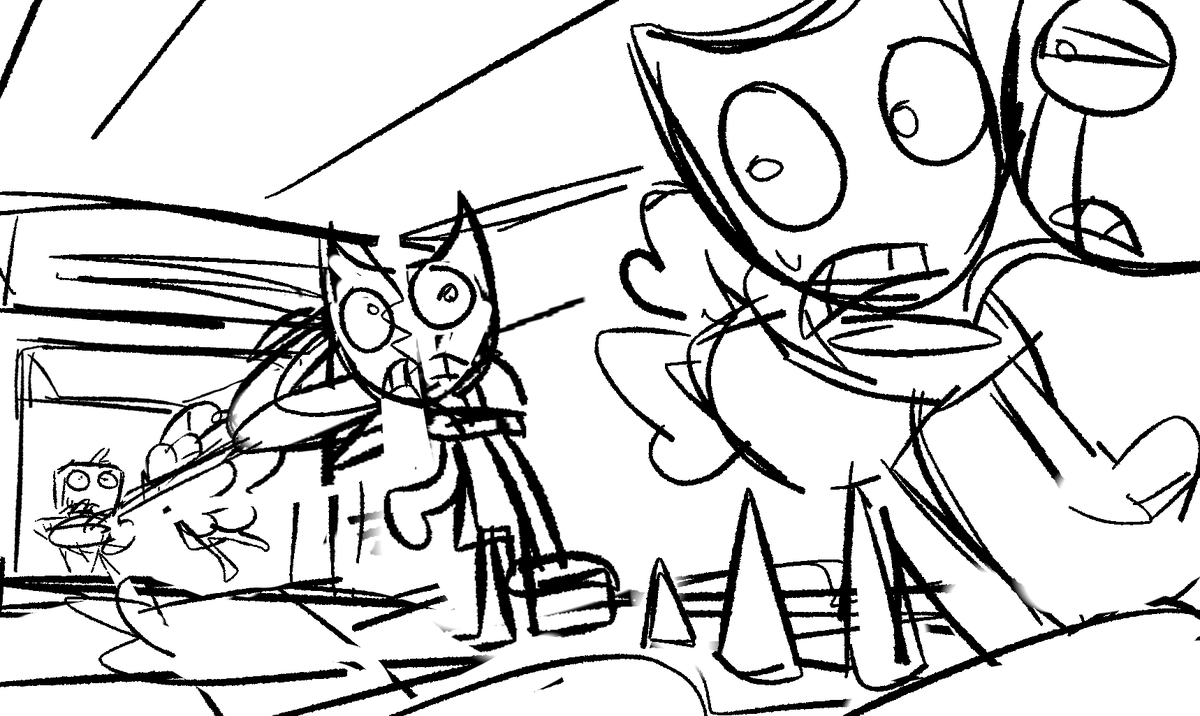 ByDazzhell's tweet photo. Early sketches for a dandy's world animation, some spoilers about this new project 

#wip https://t.co/zwHf9xuqGC