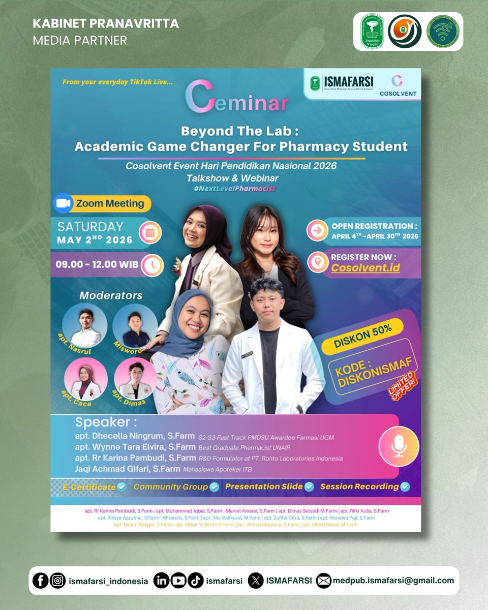Ikatan Senat Mahasiswa Farmasi Seluruh Indonesia tweet media