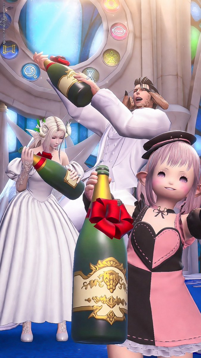 今年も無事に挙げることができました
るびちゃんいつも来てくれてありがとう✨
 #FF14  #アニバン