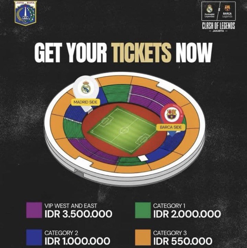 WTS TIKET CLASH OF LEGENDS

• Cat 1 = 1.800.000
• Cat 2 = 800.000
• Cat 3 = 250.000

Cod gbk ya