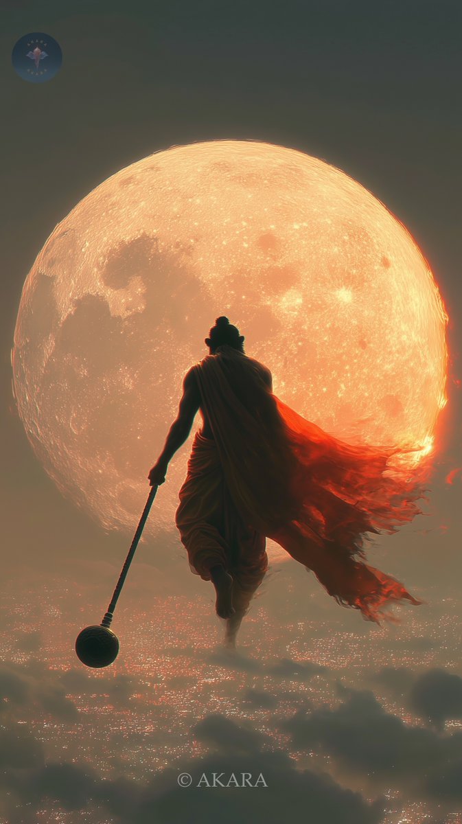 Akara__1's tweet image. 🟠 Tap, hold and load in 4K

When devotion gives you wings, even the moon isn't far enough. 🌙

#Hanuman #Devotion #Spiritual #Hindu #Faith