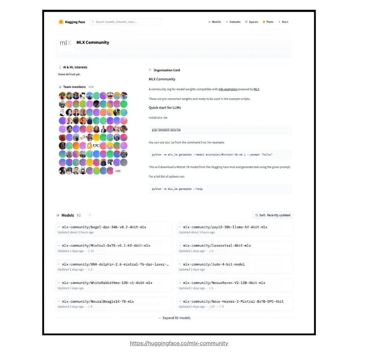gp_pulipaka's tweet image. Apple's MLX Framework for LLMs! #BigData #Analytics #DataScience #AI #MachineLearning #NLProc #IoT #IIoT #PyTorch #Python #RStats #TensorFlow #ReactJS #GoLang #CloudComputing #Serverless #DataScientist #Linux #Programming #Coding #Books #100DaysofCode 
geni.us/MLX-LLM-Framew…