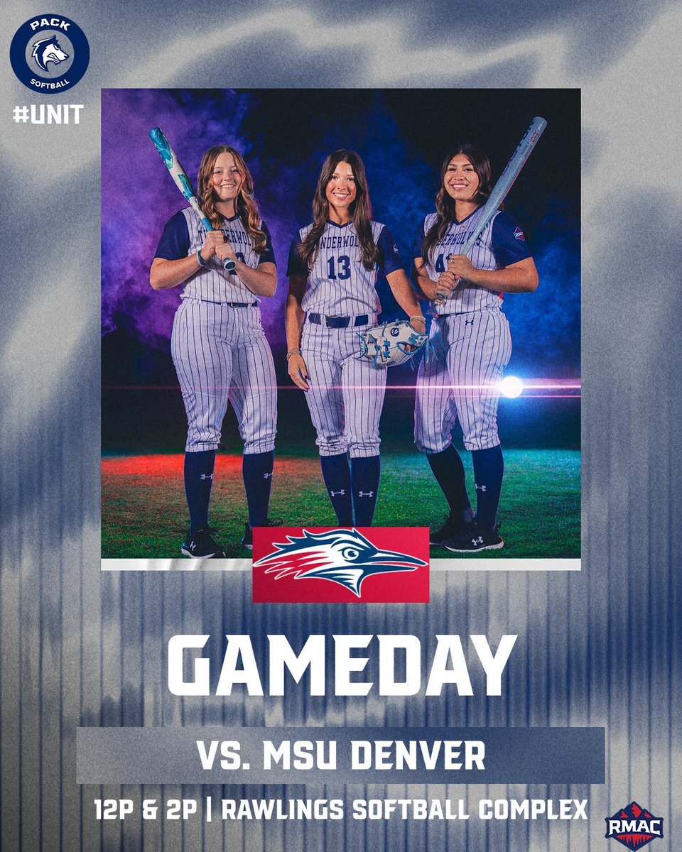 gothunderwolves's tweet image. 🥎 #GameDay

@CSUPsoftball welcomes MSU Denver to town and begins a 4-game @RMAC_SPORTS series

First pitch set for noon at Rawlings Softball Complex

Follow the Pack ⤵️

bit.ly/4rqCpZB

#DevelopingChampions #BackThePack #Grit #Passion