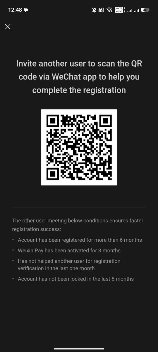 anndr_z's tweet image. Yo, someone can help me to complete my registration on #WeChat ?