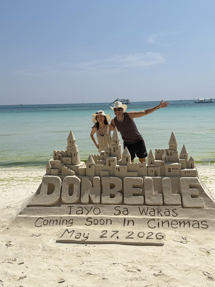 OMG! DonBelle at our sand castle! 💗

#TayoSaWakas
#DonBelle
