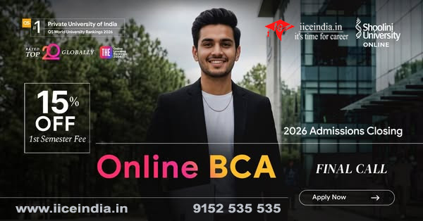 iiceindia's tweet image. Looking for a flexible degree without compromising quality?
Choose Online BCA and learn from anywhere.
✔ UGC-entitled degree
✔ Industry-relevant curriculum
✔ Affordable fees

📞 9152 535 535 | Apply Today
#OnlineEducation #BCADegree #DistanceLearning #CareerOpportunities