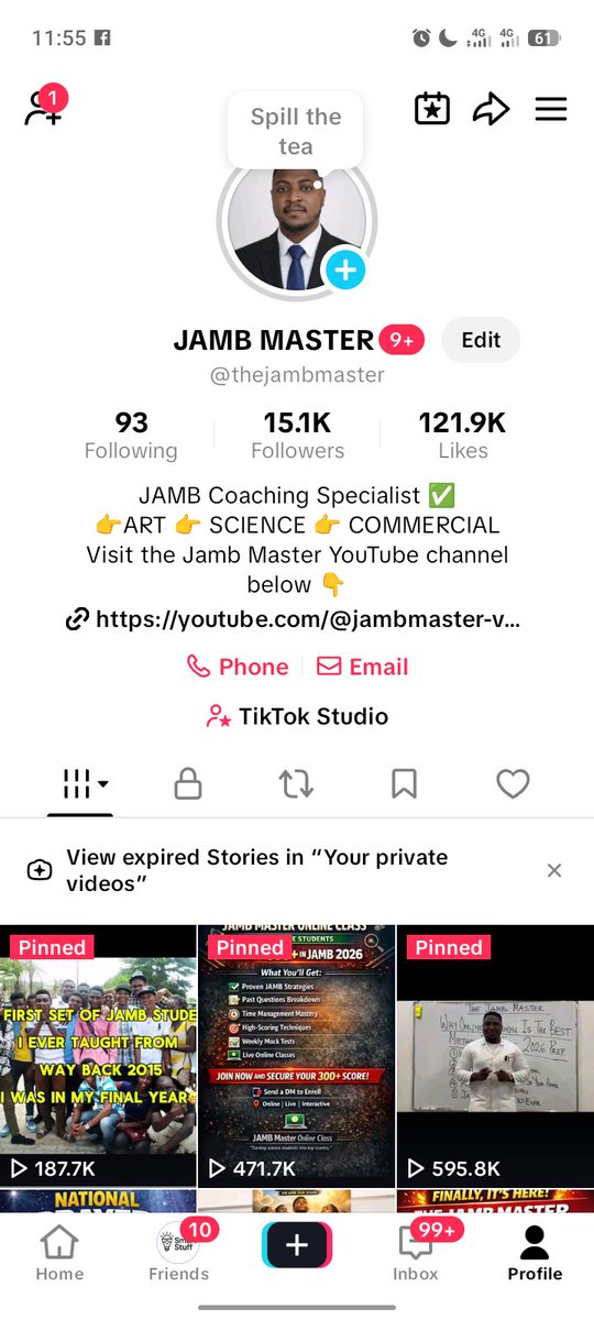 CAdizua5725's tweet photo. Let me drop this now that everyone is busy counting their money 😂. This man worked with my agency for 3 whole months and his account of zero followers rose to 15k.
He made 7x the money he spent and Tiktok published his ad as one of the top ads in Nigeria. I am happily happy 😊🔥 https://t.co/Qm3toTWMTL