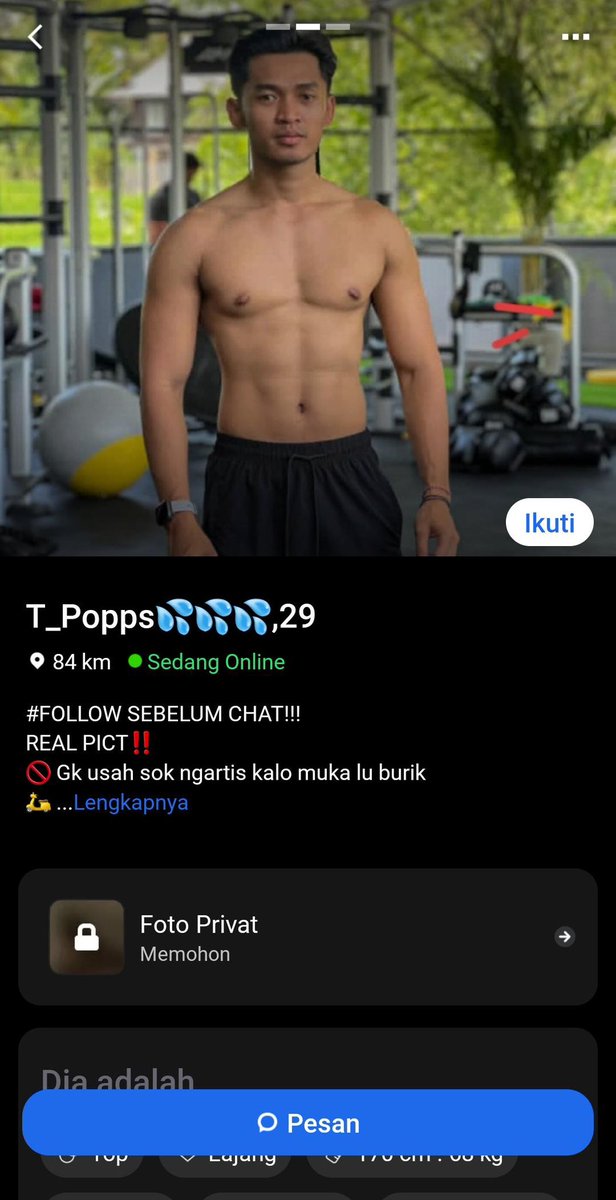 aja_uke's tweet photo. infonya dong ini beneran apa scam
#GayJogja #Gayjogja https://t.co/ojSoBnfLfv