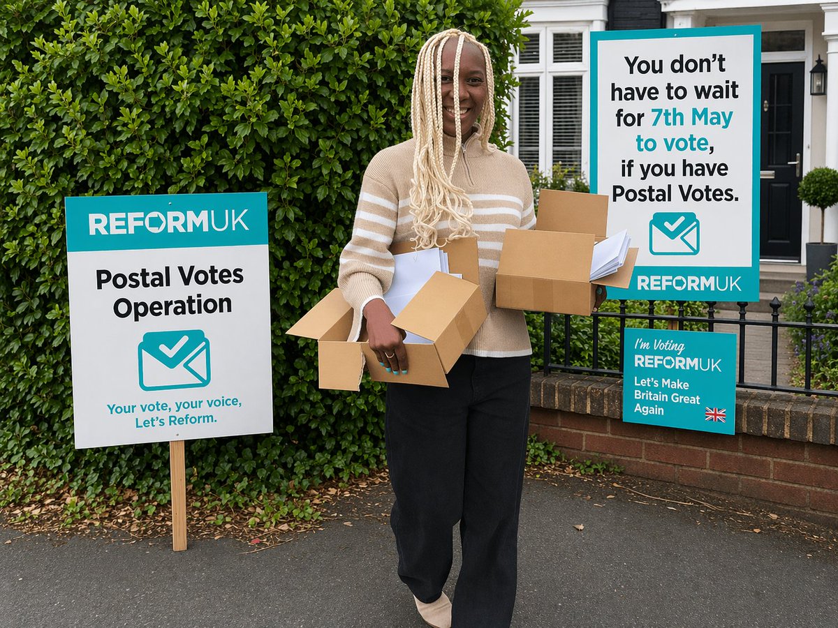 CeliaHibbert's tweet image. All day yesterday on 'operation postal vote letters'. Vote @reformparty_uk. Don’t reward 14 years of #Conservatives open borders &amp;amp; chaos. Don’t reward #Labour incompetence,
sleaze, &amp;amp; smears. Labour has consistently called those of us who care about this country #FarRight 🙄 🏴󠁧󠁢󠁥󠁮󠁧󠁿🇬🇧