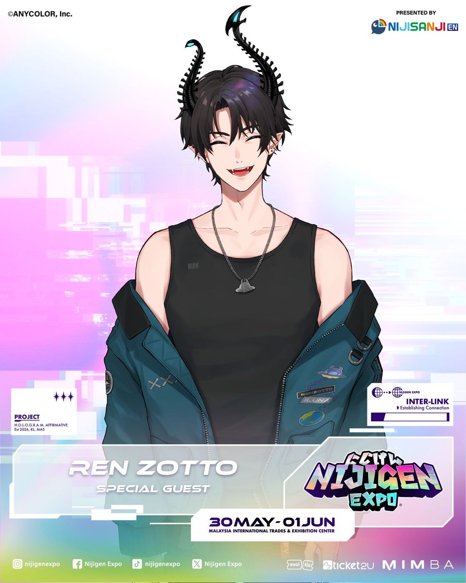 pssst! Renvaderz!! 😈📢
I'll be appearing at Nijigen Expo 2026! 
can't wait to see u all there, gonna be a fun time! 

📅 30 May to 1 June 2026
📍 MITEC, Kuala Lumpur, Malaysia

#NijigenExpo #PR