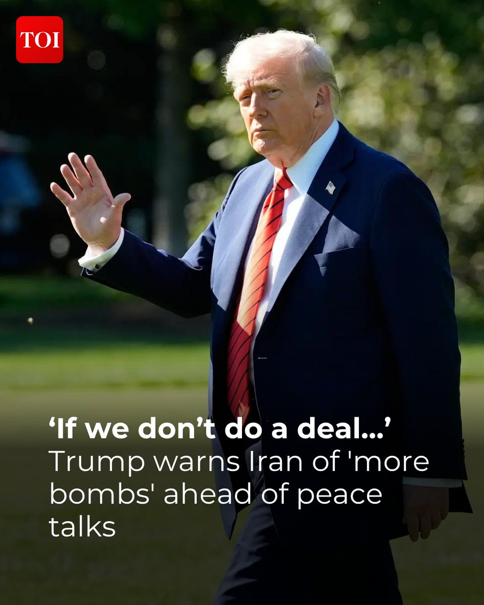 timesofindia's tweet image. #US President #DonaldTrump has warned that Iran could face renewed military strikes if ongoing negotiations fail, saying #Washington is prepared to escalate if a deal is not reached before the current ceasefire expires next week.

More details 🔗toi.in/fnBySZ