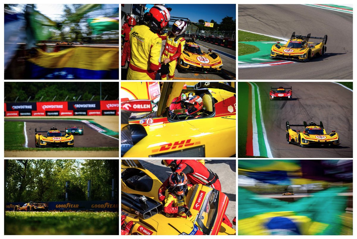 KibiceKubicy's tweet image. Q day, q day... 🇮🇹#6hImola

SCHEDULE
FP3 10:30-11:30
QUALIFYING 15:10-15:22
SUPERPOLE 15:30-15:40

@FIAWEC #Hypercar @AFCorse #EsaNanoTech #CharlesPozzi #ORLEN #Natzka #RichardMille

#83 Ferrari 499P
🇵🇱 Robert Kubica 🇨🇳 Yifei Ye 🇬🇧 Phil Hanson

Relacja▶️tinyurl.com/ydujc9u6