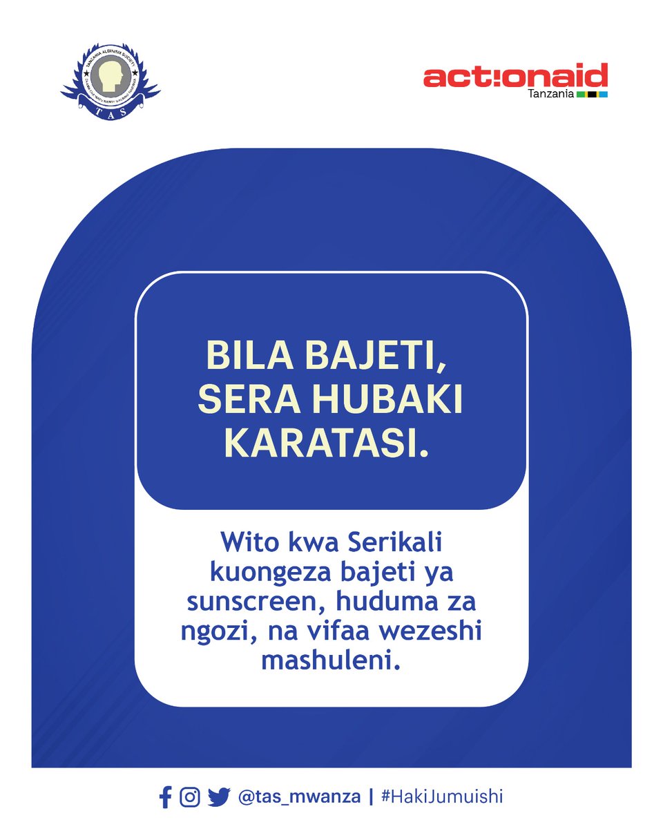 Tanzania Albinism Society (TAS) - Mwanza tweet media