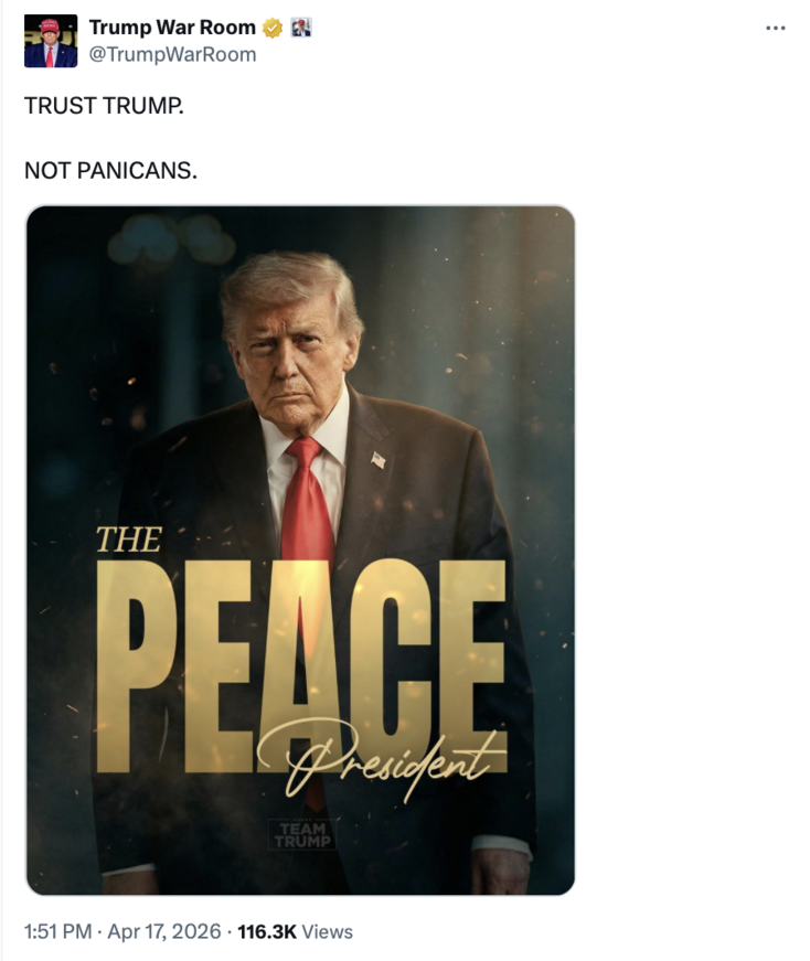 Commentary Donald J. Trump Posts From Truth Social tweet media