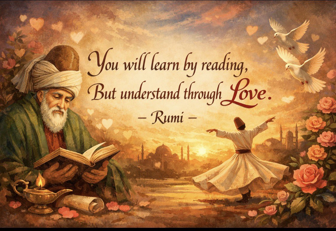 DrObeidat's tweet image. #Leadership #Wisdom #Learning #GrowthMindset #EmotionalIntelligence #Purpose #Rumi #HumanCenteredLeadership
#DrAnwarObeidat 

Good morning 😃 

Some lessons come from books.
Others… only from life.

In a world driven by information, we often confuse knowledge with understanding.