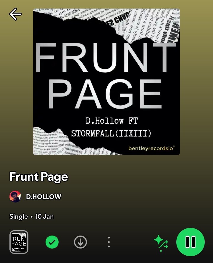 Djfresh142's tweet image. We're Now Playing "FRUNT PAGE" by @dhollow2020 On Vision Radio Listen 
#NowOnAir #listening #VisionFmR
#NewMusicAlert ⏭️⏭️⏭️🔊
#IndependentArtist #NowPlaying 
#NewSong #GoodVibesOnly ⏭️
#GoodMusicGoodTalkDial 🔊
@Djfresh142 ⏭️ On Air ⏭️