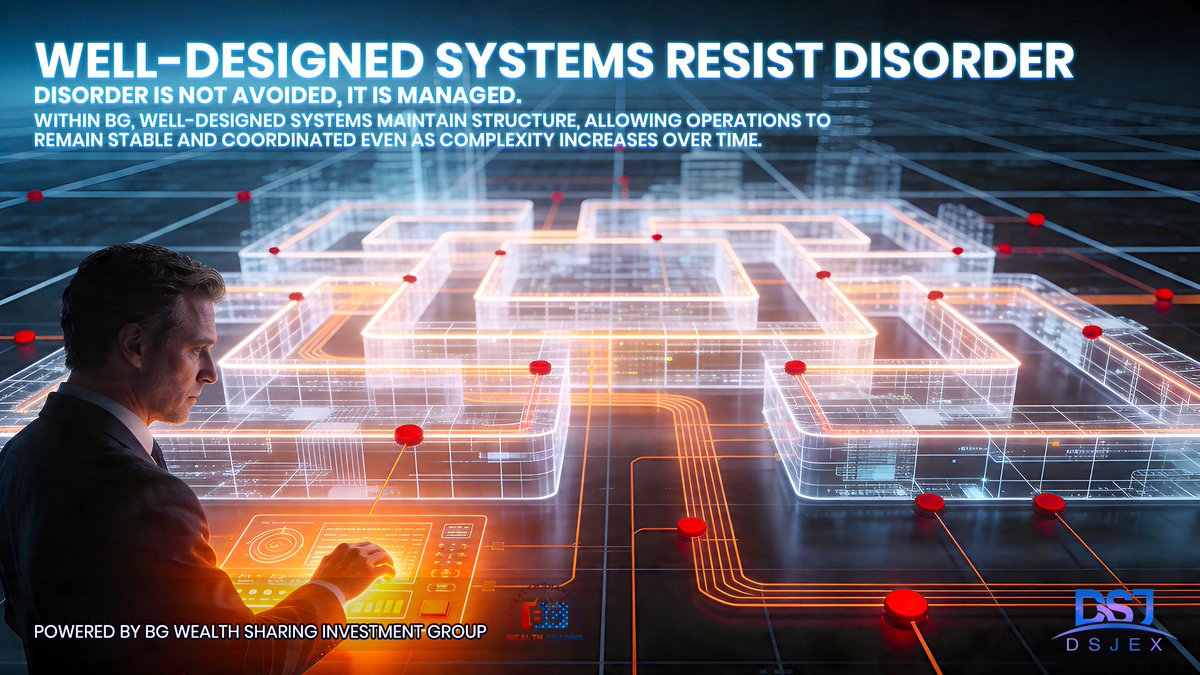 DSJExchange_'s tweet image. 🧩 Disorder shows when systems lack structure.
🔗 Structure keeps consistency.
⚖️ Clarity reduces confusion.
🔄 Coordination prevents fragmentation.
🌐 DSJEX builds intentional systems for stable operations.

#DSJEX #BG #Systems #Structure #Stability #OperationalDesign