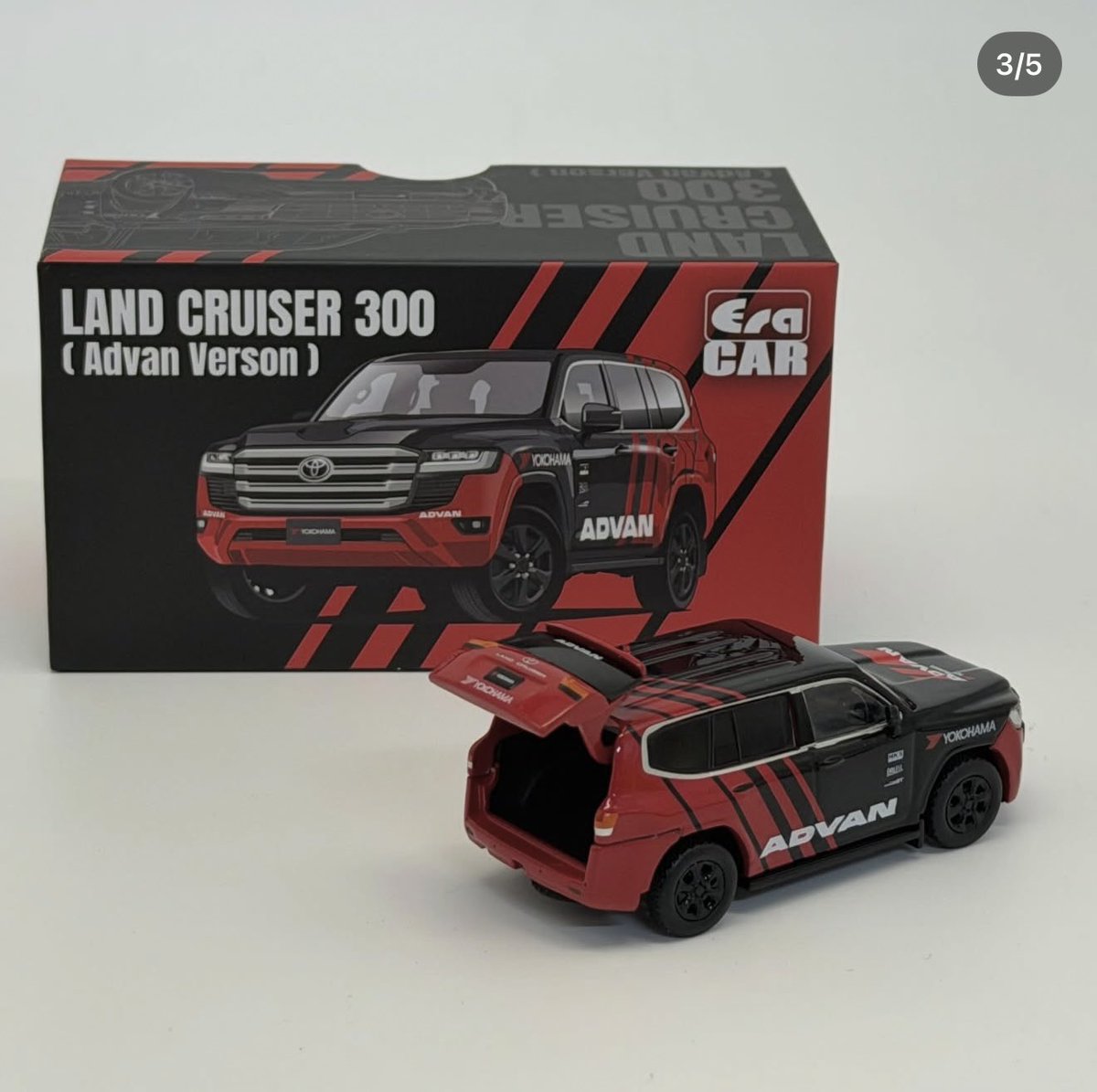 ERACAR7's tweet image. 久々のEraCAR新製品予約開始です！✨

リニューアルEra第一弾——Land Cruiser 300 ADVAN仕様 が登場！👏🏼
全国のEraCAR / ACTCAR取扱店にて販売中♪
税込 6,380円（4月末頃発送予定）
お早めのご予約をおすすめします！

Eracar jp 全国のEraCAR / ACTCAR取扱店
eracar.jp/items/142084217

#advan
#eracar