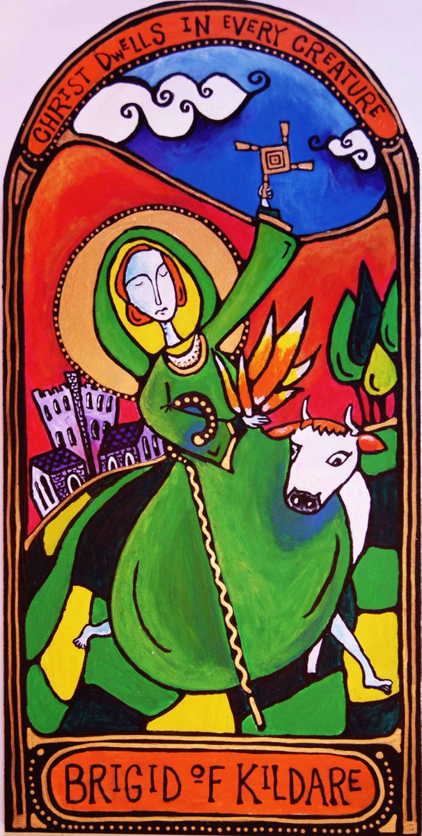 lorraineelizab6's tweet image. 18 April: St Cogitosus of Cell Dara/#Kildare. Related to St Brigid? St Brigid's hagiographer c. 650; Vita Sanctae Brigidae. Emphasises her virginity, care for poor/ill, animal miracles (cattle, dogs, foxes, fish)! Muirchú named him 1st Irish hagiographer! megalithicireland.com/St%20Brigid%27…