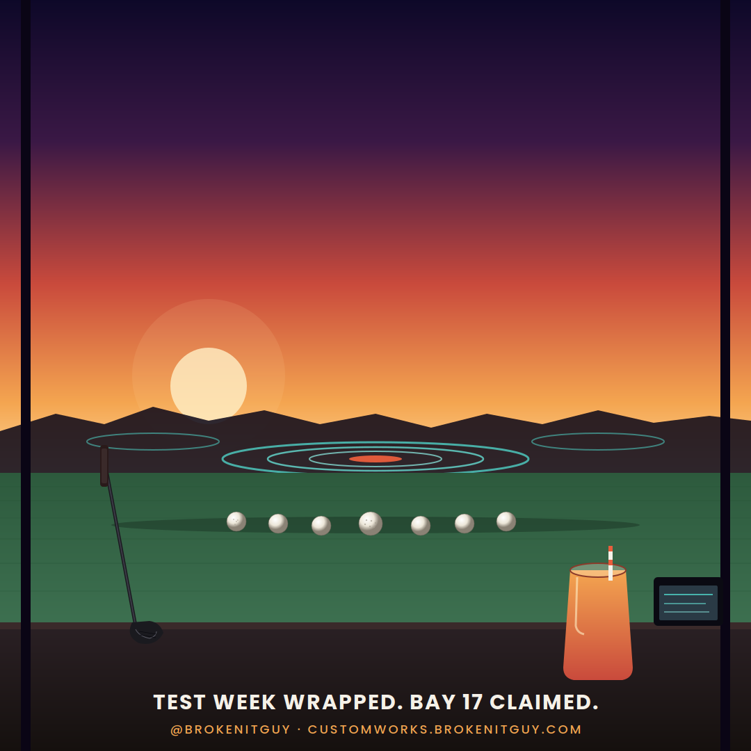 BrokenITGuy_'s tweet image. POV: your kid finishes his last end-of-course test, so you take him and his buddy to Top Golf for 2 hours… and now your back is staging a full-on protest. 😮‍💨⛳
Worth. Every. Swing.
🌐 brokenitguy.com
📺 youtube.com/@BrokenITGuy
#DadLife #TopGolf #WorthIt #EOCDone