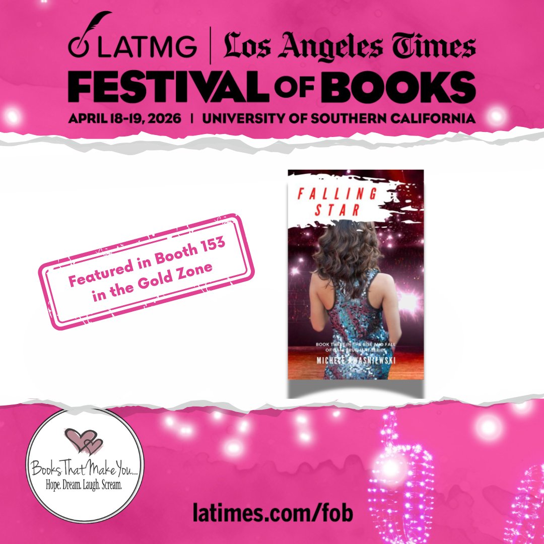michelekwas's tweet image. See you there!
Saturday,  April 18th
12-2pm
Books That Make You Booth #153 in the GOLD ZONE
@RandSmithBooks 
@DaisyCatNine 
@Desiree_Duffy 
@latimesfob 
#latfob #author #bookstagram #Saturday #losangeles
