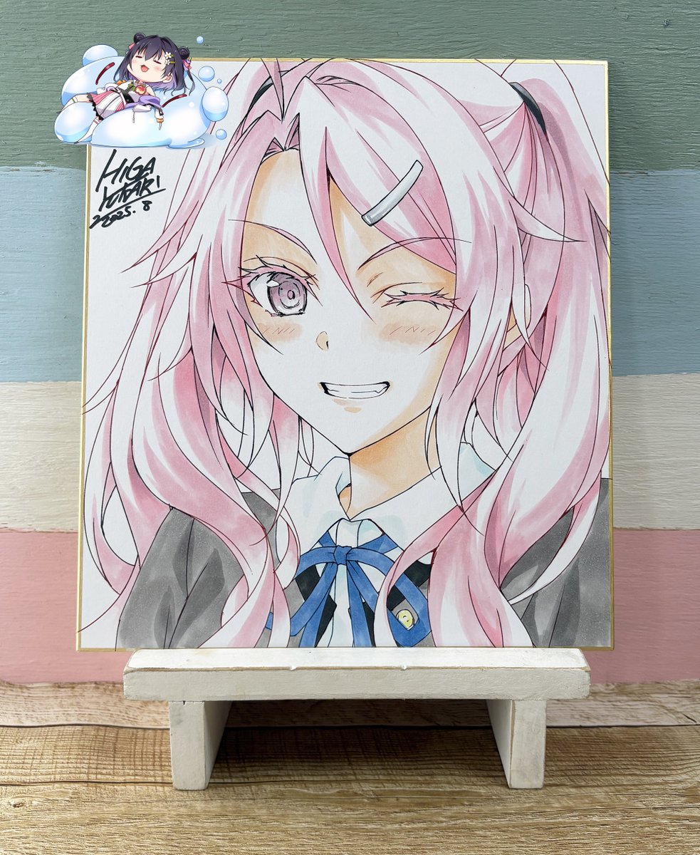 Toriさん専用　色紙 マジカル☆エクスプローラー』カトリナの色紙🎨🖋️ 彩色はいつも