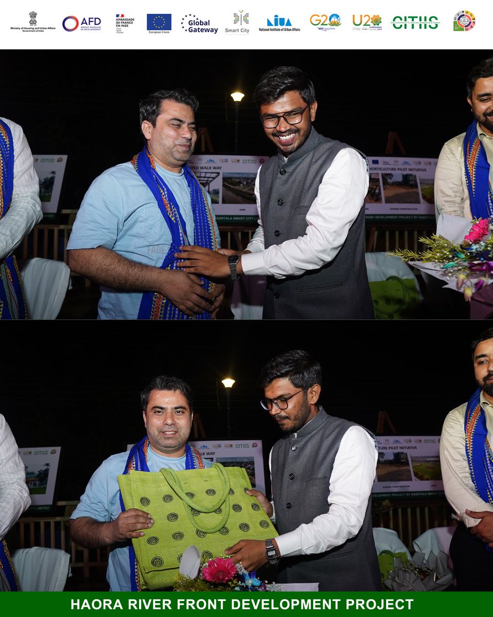 hrfdproject's tweet photo. On Day-1, AFD Delegates and the NIUA Team, joined by the CEO, ASCL and other ASCL officials, enjoyed an evening of High Tea and cultural performances at the HRFD project site. https://t.co/BxzUniYGJj