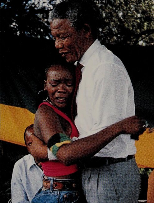 Singer Brenda Fassie tearfully welcomes Nelson Mandela, 1990. Source: Soweto/Peter Magubane