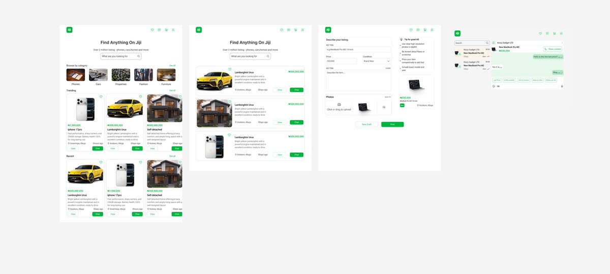 NathanDrenkat's tweet image. Hey redesigned some screens for the @JijiNigeria application 
#Design
#UX
#HNG