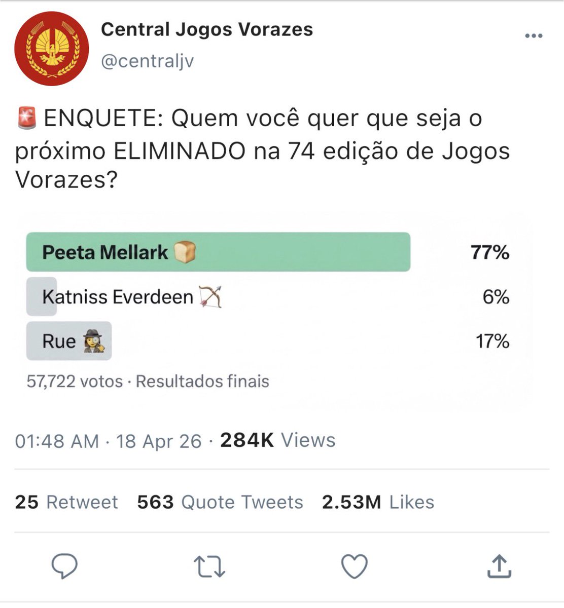 acervo jogos vorazes tweet media