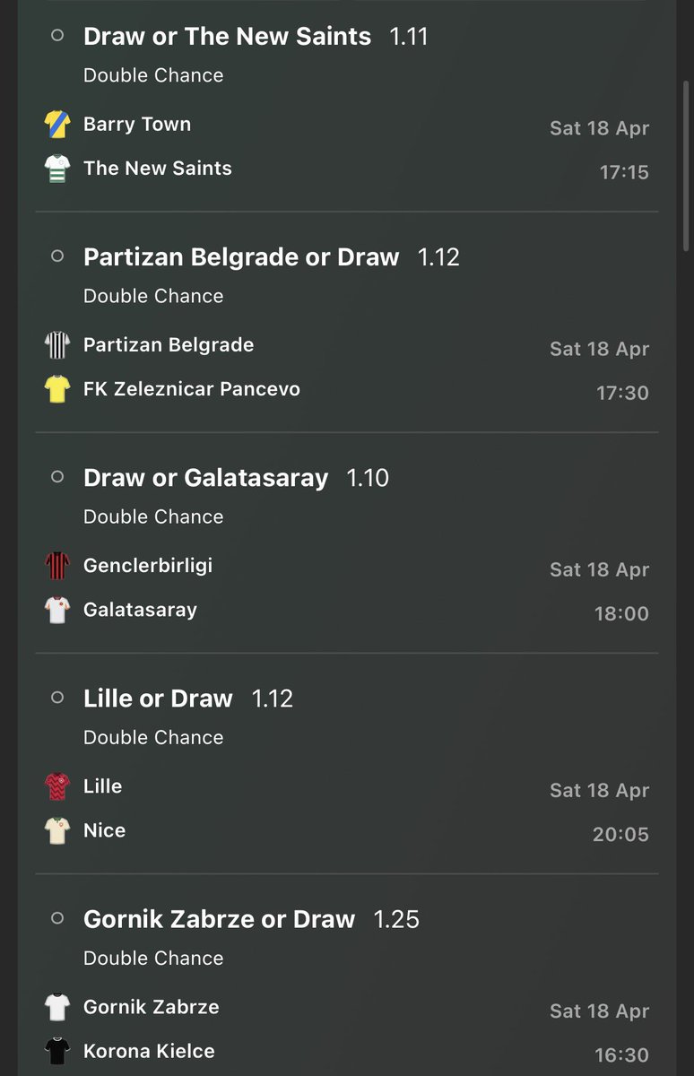 DingerBetTips's tweet image. 🚨🚨Daily ACCA #5🚨🚨

#Bet #Betting #Tips #Football #bettingtips #Accumulator #ACCA