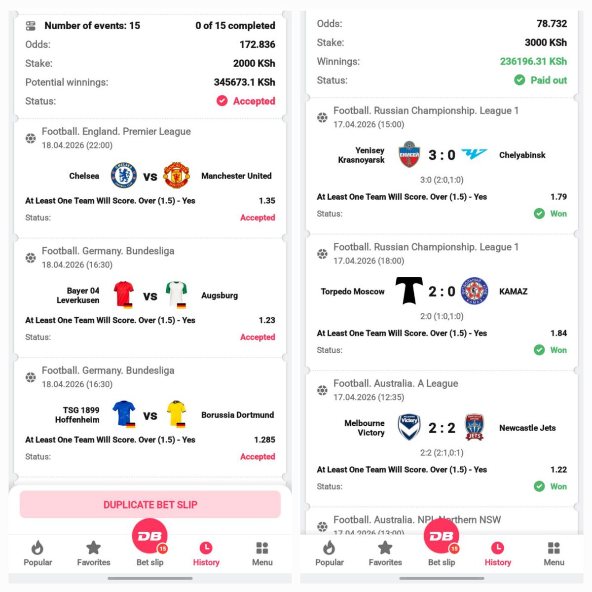 Simba_tips's tweet image. 💥WEEKEND ANALYSIS 💥
⚡️Grab on DB-BET ⚡️
♻️Goals will rain 
🎯172 Odds 
  Register here‼️‼️‼️‼️
REG📲📲 db-bet.co/DBO_
#Promocode 👉DBO 
#Boookingcode👉36LV2
DownloadApp📲📲 db-bet.co/DBO_App_
      Join Telegram🔰 
t.me/winningdoor