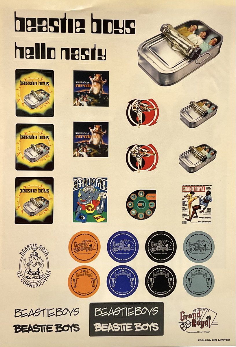 brs_rei's tweet image. 👾ビースティ・ボーイズ👾
アルバム発売祈念ステッカー
ブンケンロックサイド
🚇地下鉄神保町駅A6出口徒歩1分
 #Rock #Heavymetal #Punk #Newwave #Alternative #古本屋 #神保町