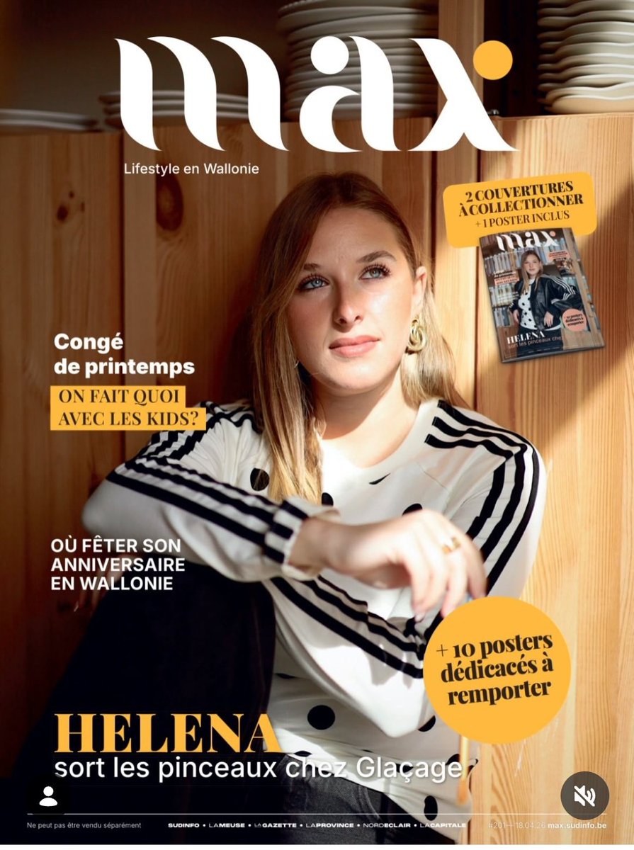 Gwenaelle1512's tweet image. 2 visuels uniques, 2 ambiances à collectionner absolument 🤩
2 exemplaires disponibles, seulement aujourd'hui, dans les points de vente en Belgique.
#helena #helenabailly #max #sudinfo