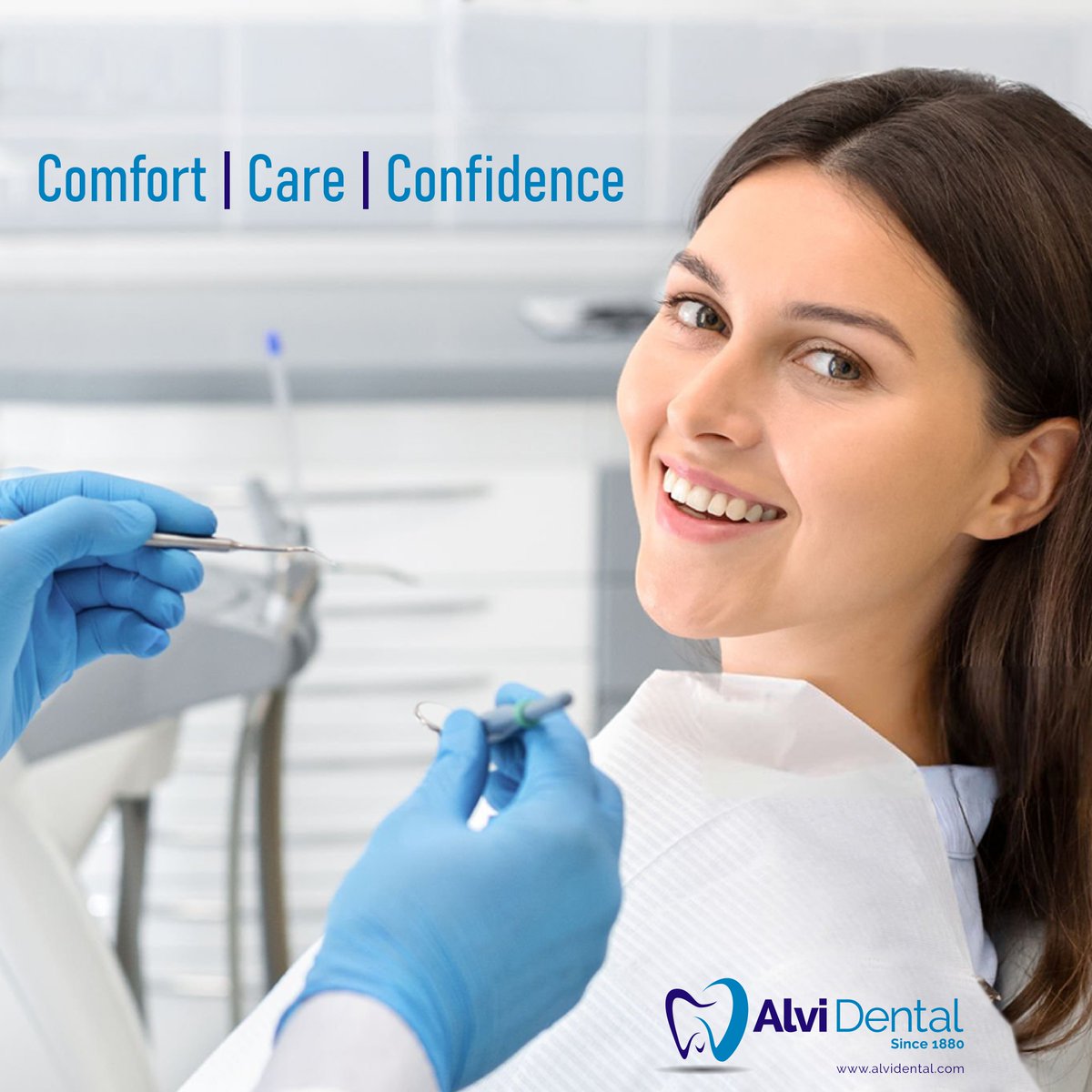 AlviDental's tweet photo. We don’t just treat teeth; we take care of people from the moment they walk in!

#AlviDental #DentalCare #DentalClinic #HealthySmile #TeethWhitening https://t.co/yMPI7c9sHx