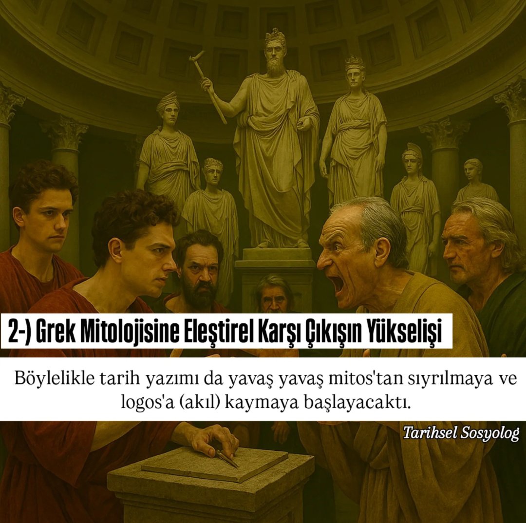 SosyoBilimci's tweet photo. Bu gönderi, bir önceki gönderimin devamı olarak "Tarih Yazımının" nasıl şekillendiği, hangi süreçlerden geçtiği ve sonunda nasıl Hikayeci Tarih anlayışına ulaştığını anlatmaktadır.
#TarihselSosyolog #tarih #tarihnotları #tarihsel #bilgi #bilgisel #hikayecitarih #Kadmos #Logos https://t.co/4QteKE2tAi