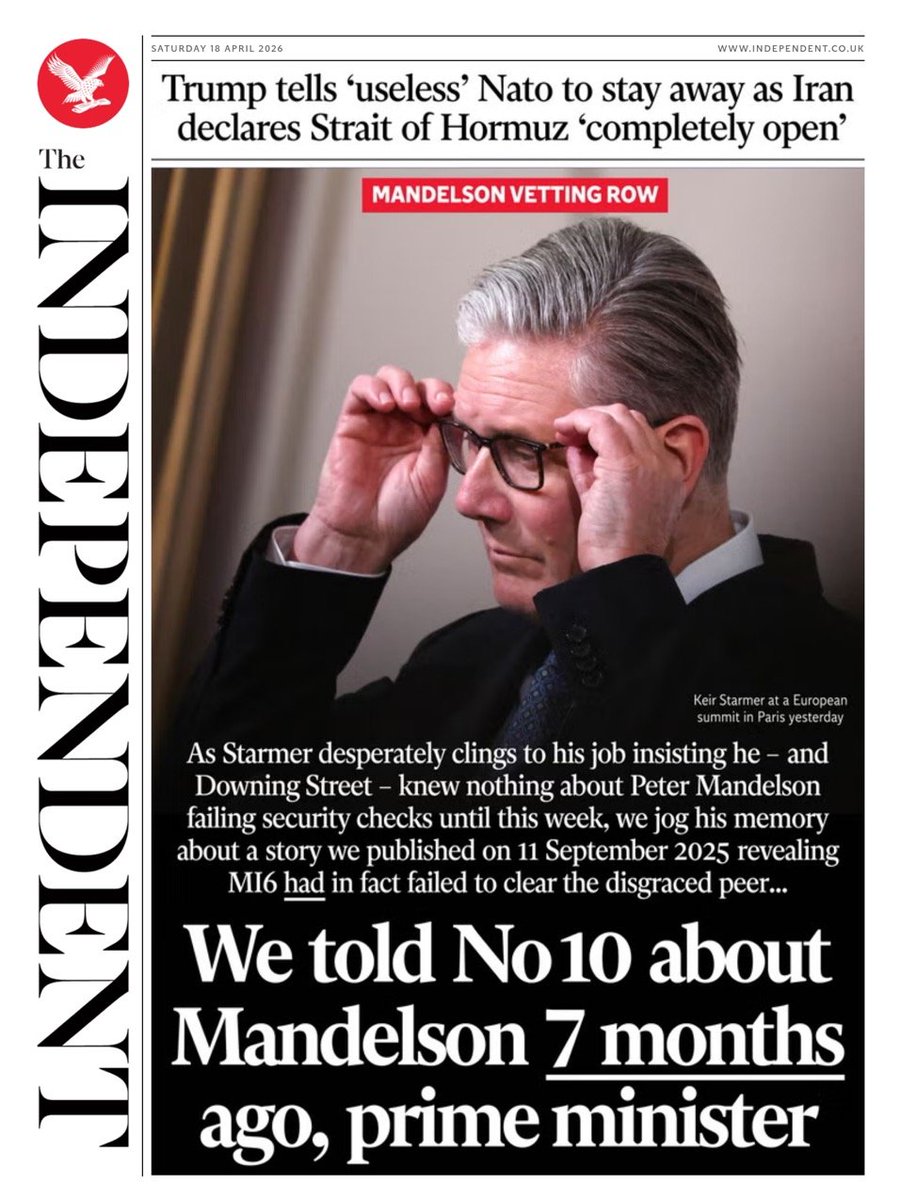 dozecat007's tweet image. #r4today @lbc Even #Labour ministers (let alone their MPs) are now briefing that the liar the top is toast. @bbcr4today

Why not retrieve some scrap of grace before they prise your fingernails out of the No. 10 door frame, #Starmer?