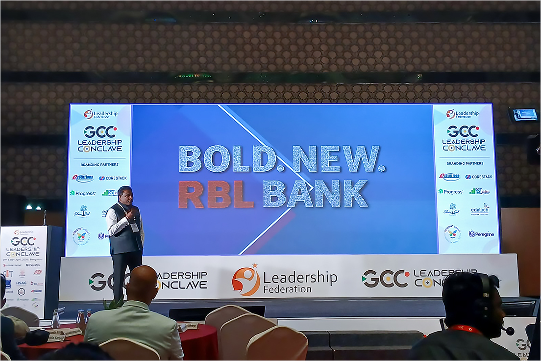 rblbank's tweet image. Proud to partner with the 6th GCC Leadership Conclave 2026, Bengaluru. From insightful conversations to meaningful networking, our team engaged with 400+ CXOs, innovators, and policymakers shaping the future of GCCs. 

#GCCLeadershipConclave #ThoughtLeadership #Bengaluru