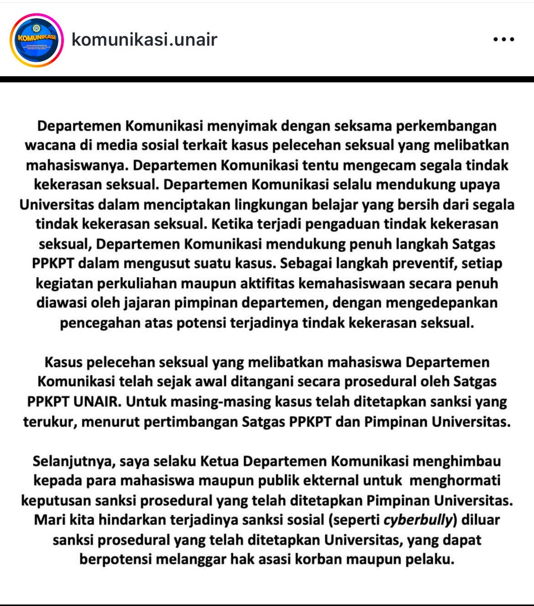 “mari kita hindarkan terjadinya sanksi sosial (seperti cyberbully) yadda yadda” kalian ekspek kami peluk terduga pelaku kah setelah semua ini terjadi!??? 😹😹😹