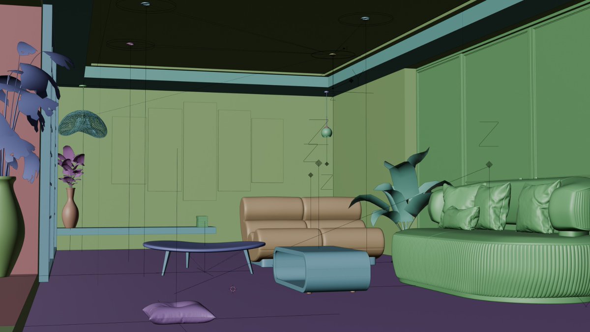 panza301's tweet image. The design is inspired by Japandi aesthetics—combining Japanese minimalism with Scandinavian warmth. Clean lines, soft curves, and a neutral color palette were used to evoke a sense of tranquility and simplicity.
#blender #3d #interior #cgi #minimalist #modelling