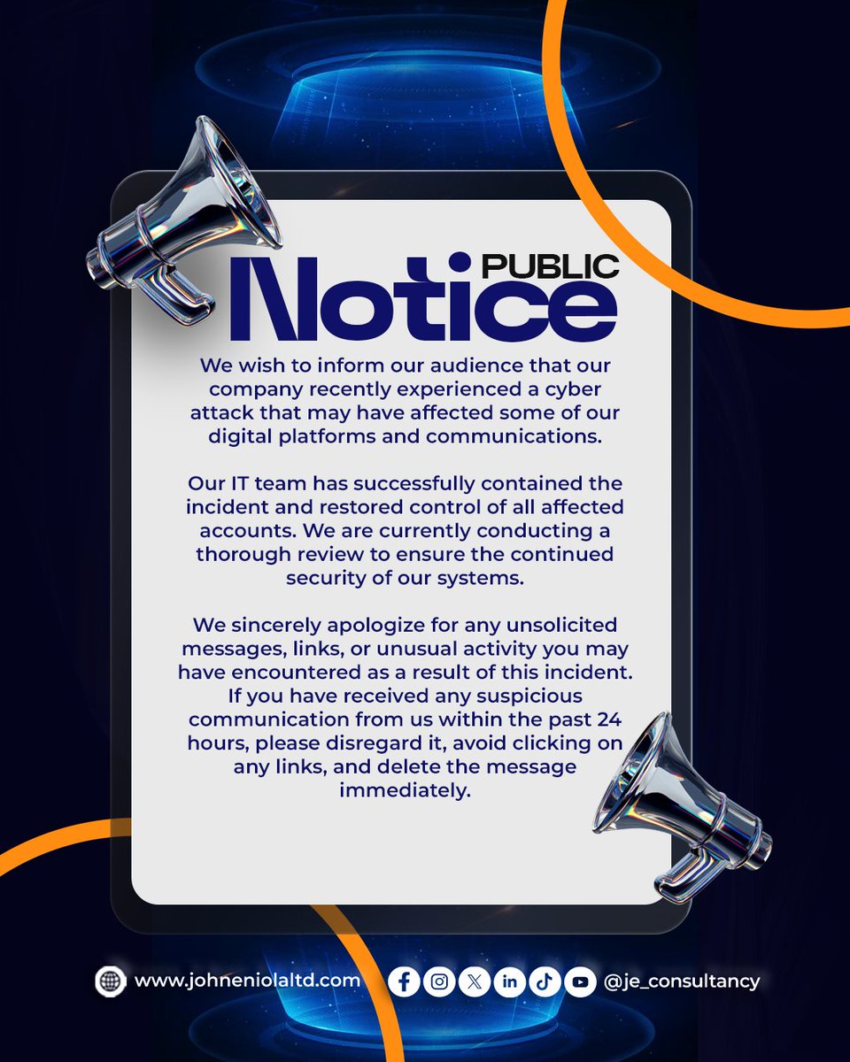 John & Eniola Consultancy Limited tweet media